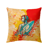 Coastal Comfort Outdoor Pillow Wrap Yourself In Surfing Bliss - Beyond T-shirts
